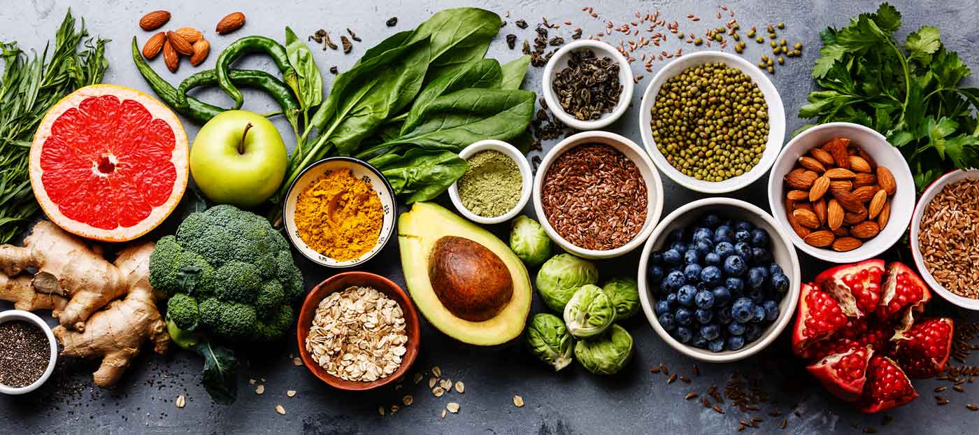 aerial photo of food 